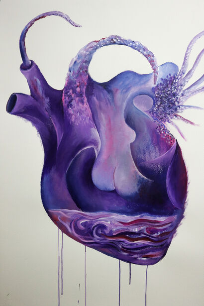 Corazon Purple - a Paint Artowrk by Adrian Arias